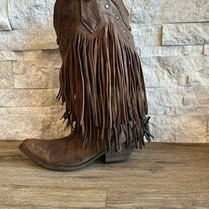 Liberty Black fringe boots